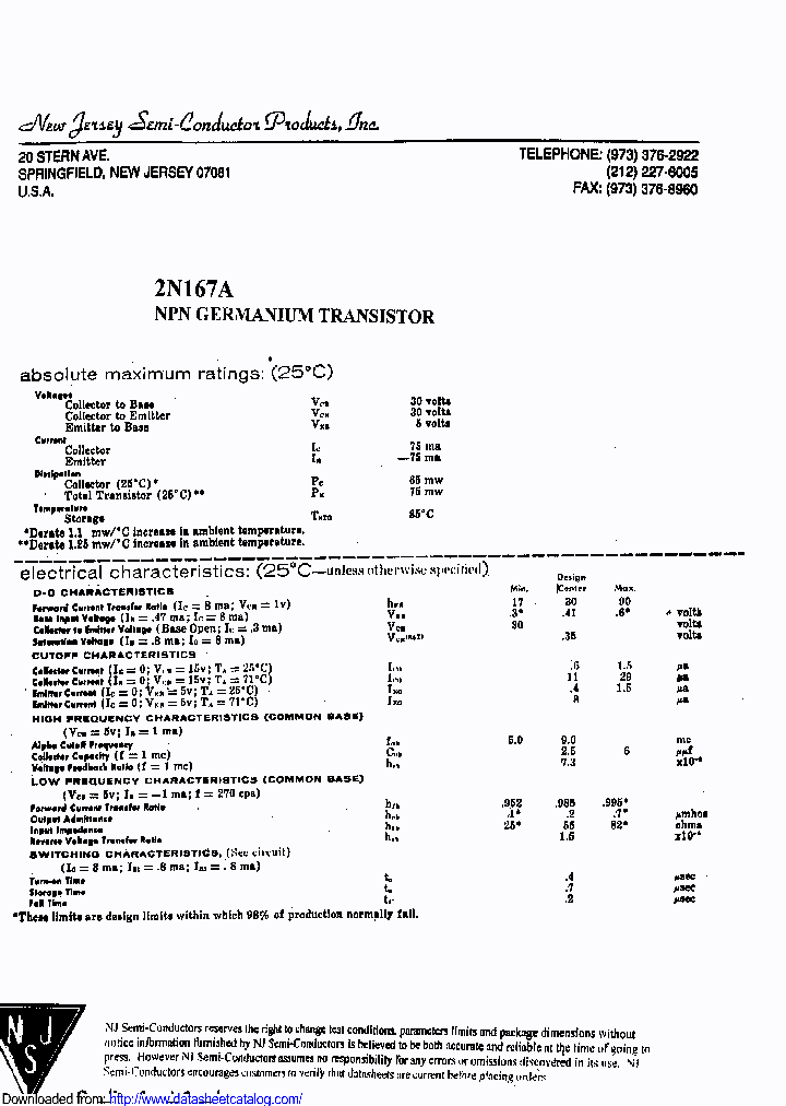 2N167A_8972185.PDF Datasheet