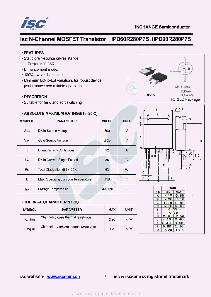 IPD60R280P7S_8972576.PDF Datasheet