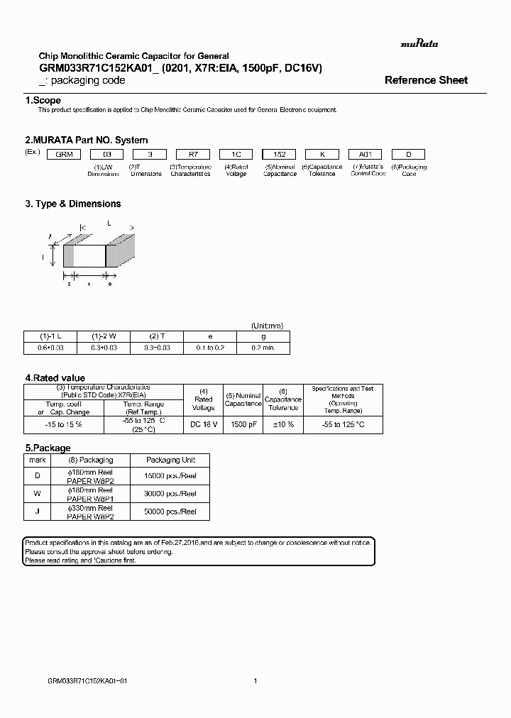 GRM033R71C152KA01_8973207.PDF Datasheet