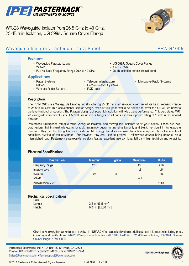 PEWIR1005_8976805.PDF Datasheet