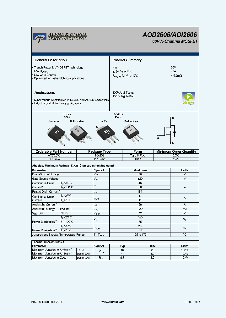 AOI2606_8978955.PDF Datasheet