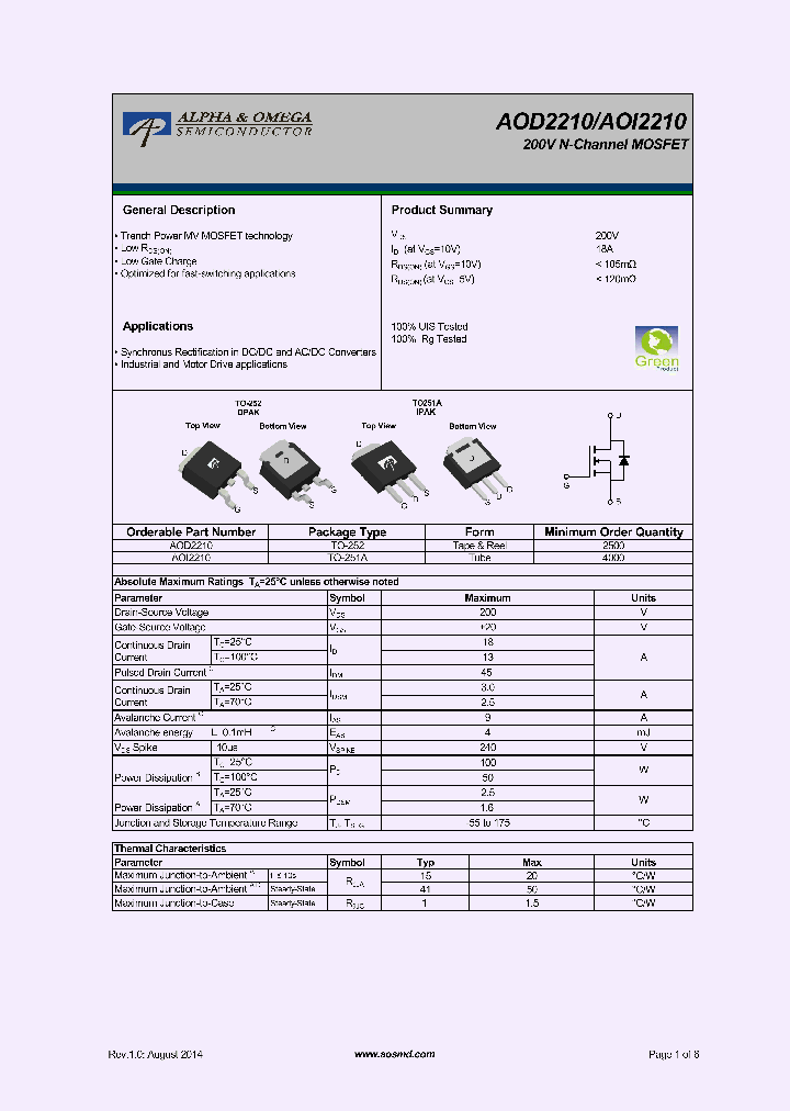 AOI2210_8978954.PDF Datasheet