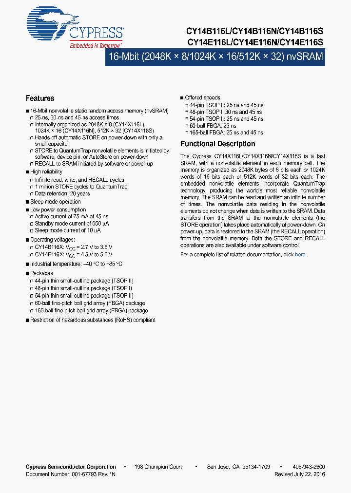 CY14E116S-BZ25XI_8979527.PDF Datasheet