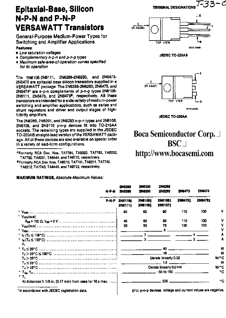 2N6290_8980196.PDF Datasheet