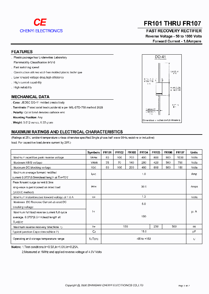 FR105_8981069.PDF Datasheet