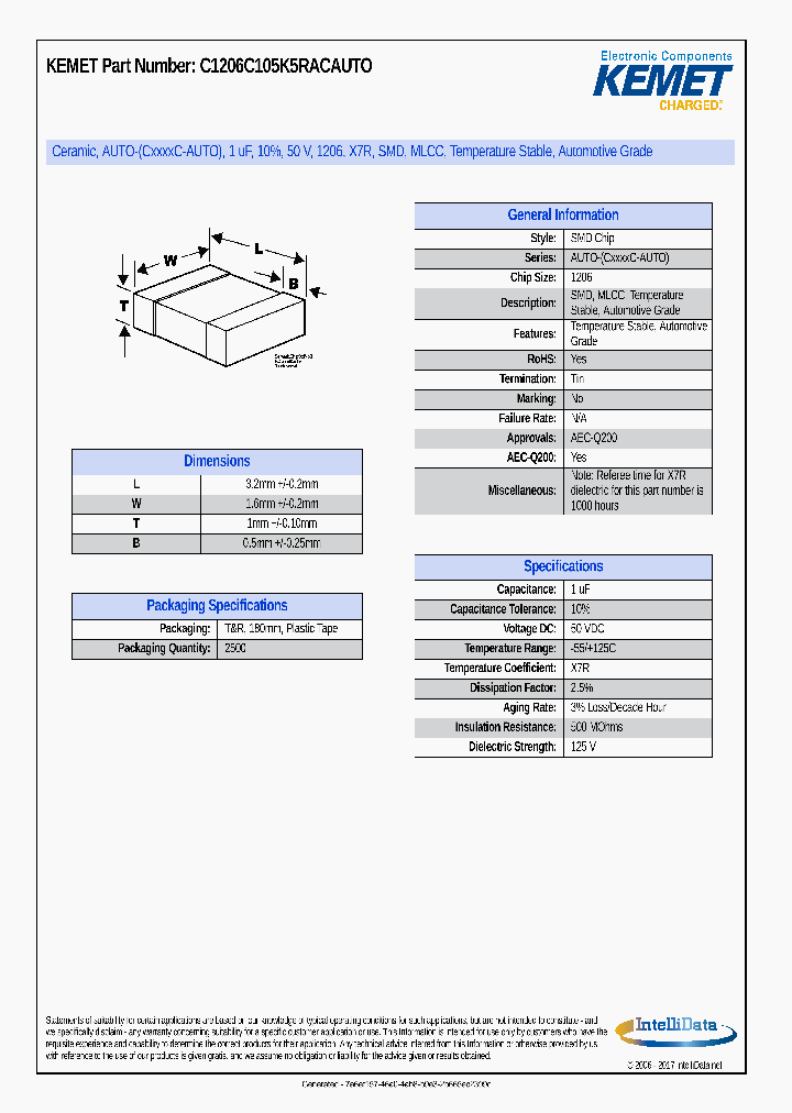 C1206C105K5RACAUTO_8986046.PDF Datasheet