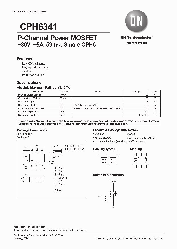 CPH6341_8991095.PDF Datasheet