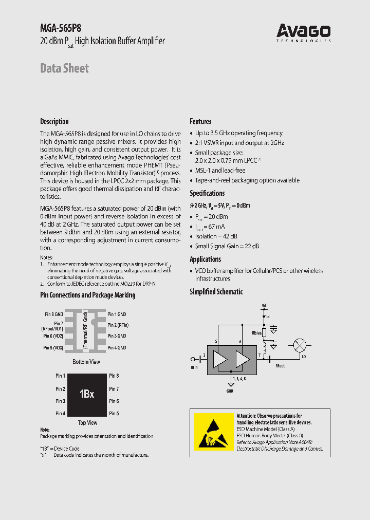 MGA-565P8_8994992.PDF Datasheet