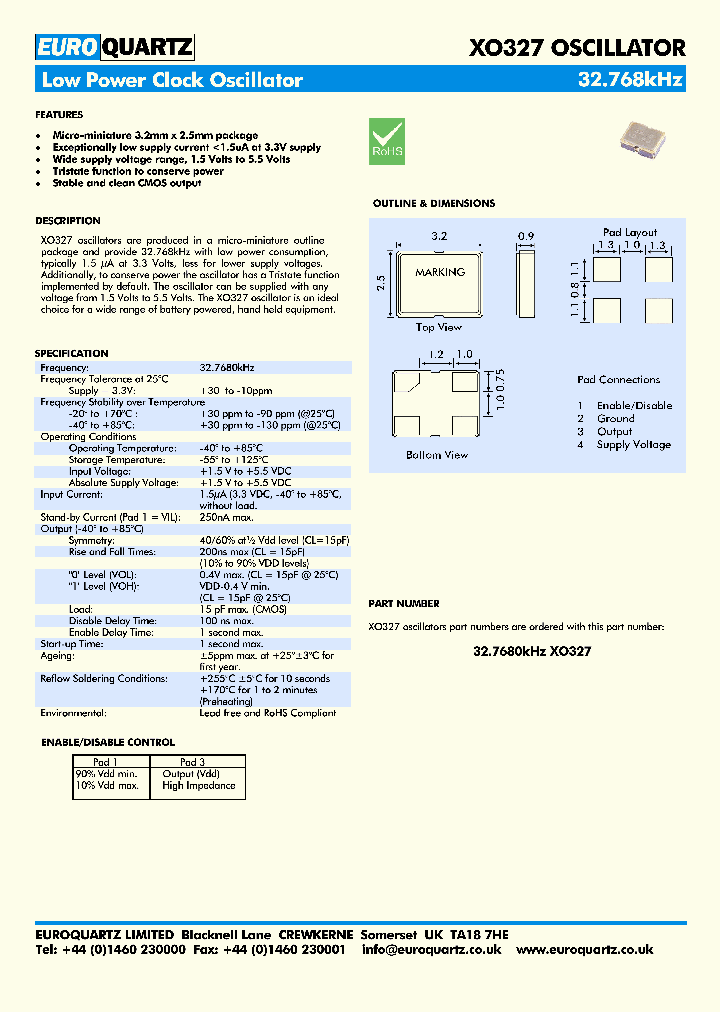 XO327_8995260.PDF Datasheet