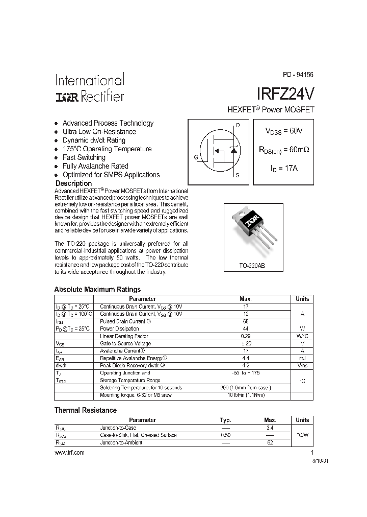IRFZ24V_8998073.PDF Datasheet