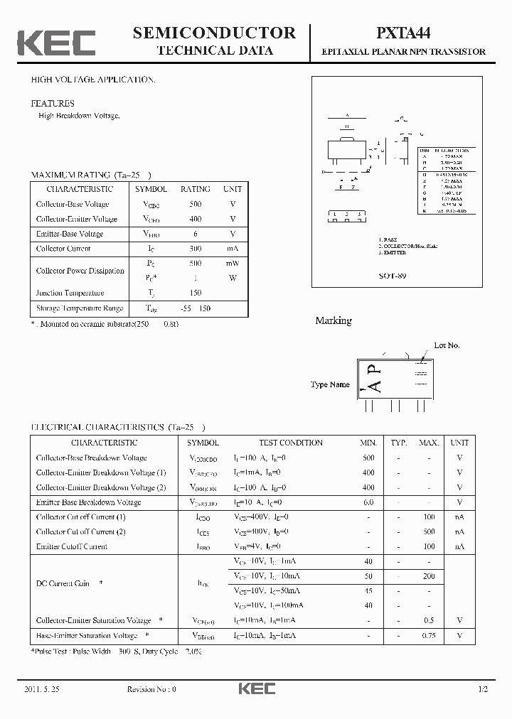 PXTA44_8999182.PDF Datasheet