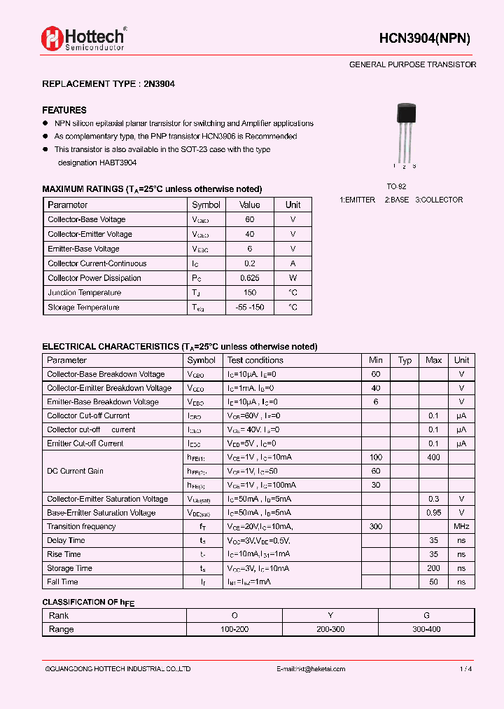 HCN3904_9002771.PDF Datasheet