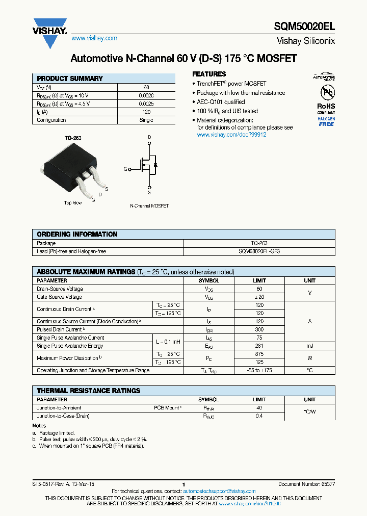 SQM50020EL-15_9003020.PDF Datasheet