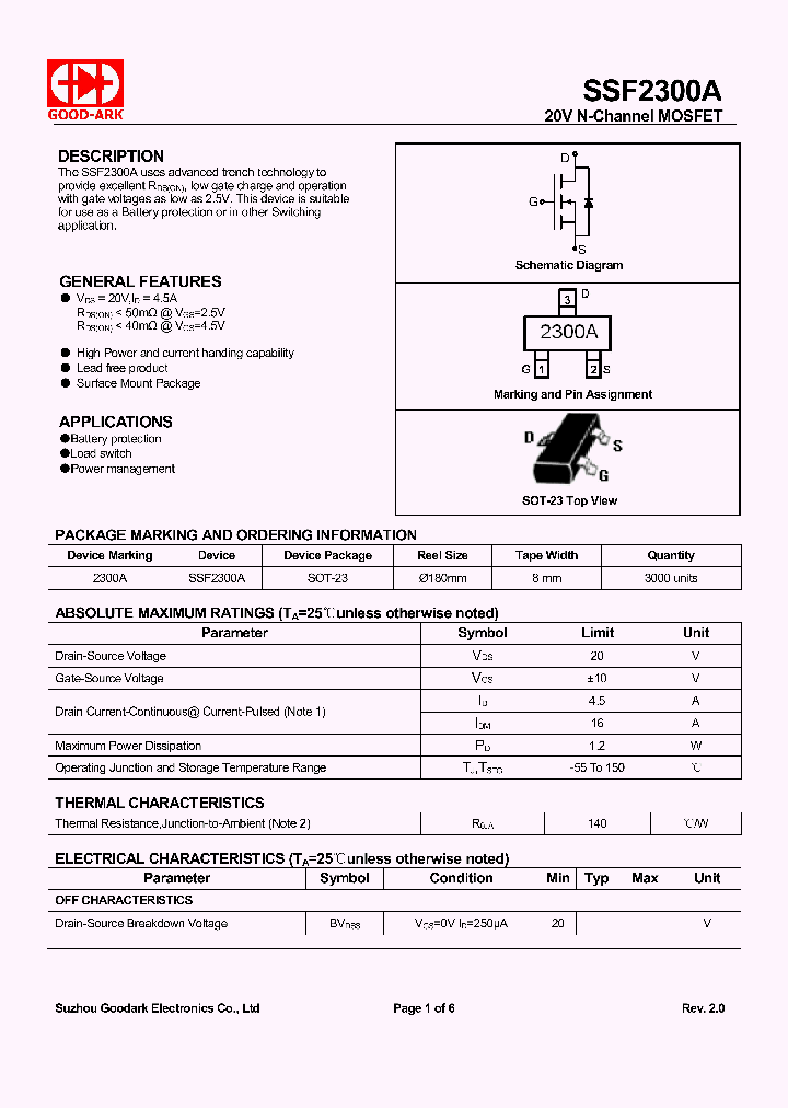 SSF2300A_9005265.PDF Datasheet