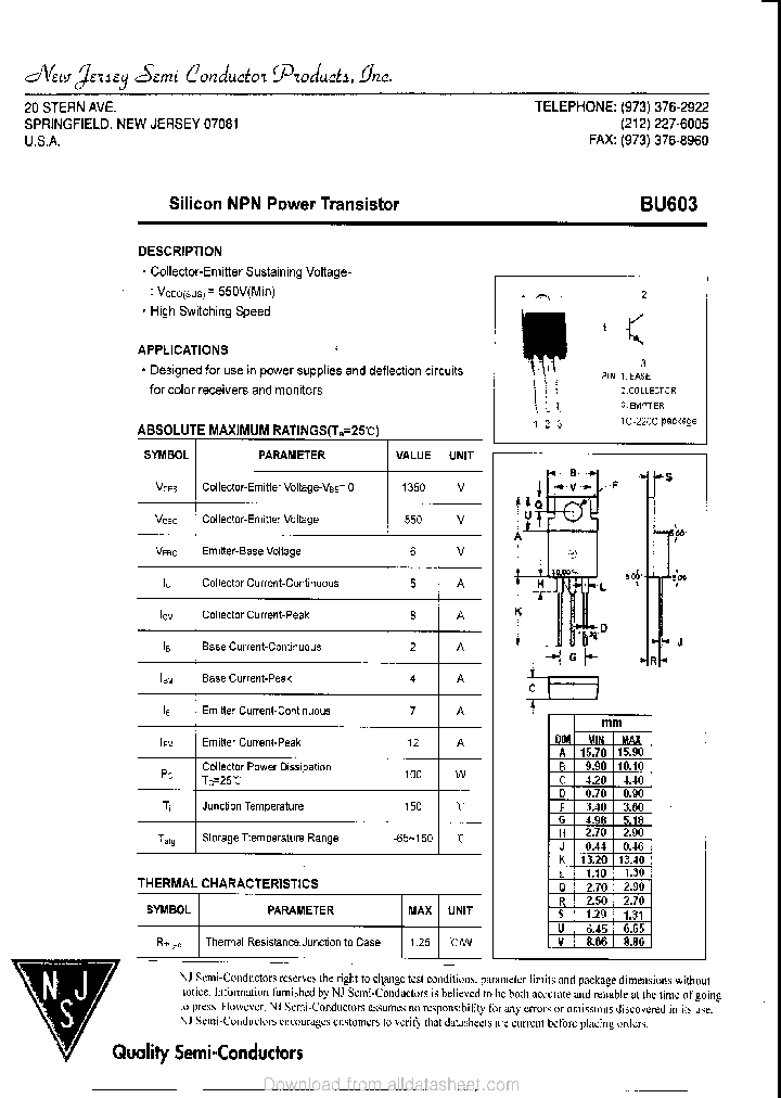 BU603_9005330.PDF Datasheet