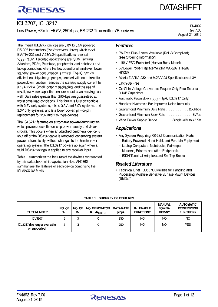 ICL3207_9005716.PDF Datasheet