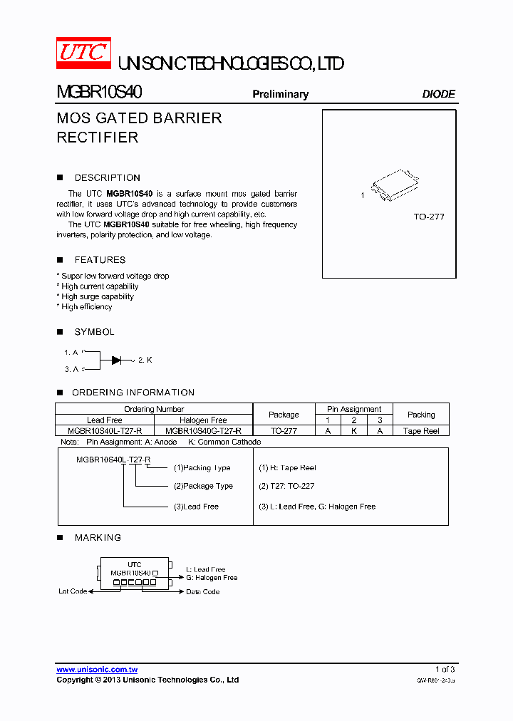 MGBR10S40_9005770.PDF Datasheet