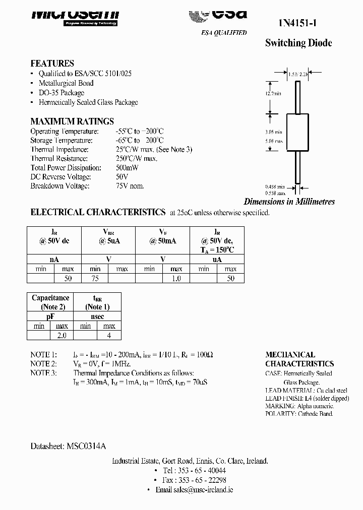 ESA1N4151-1_9007368.PDF Datasheet