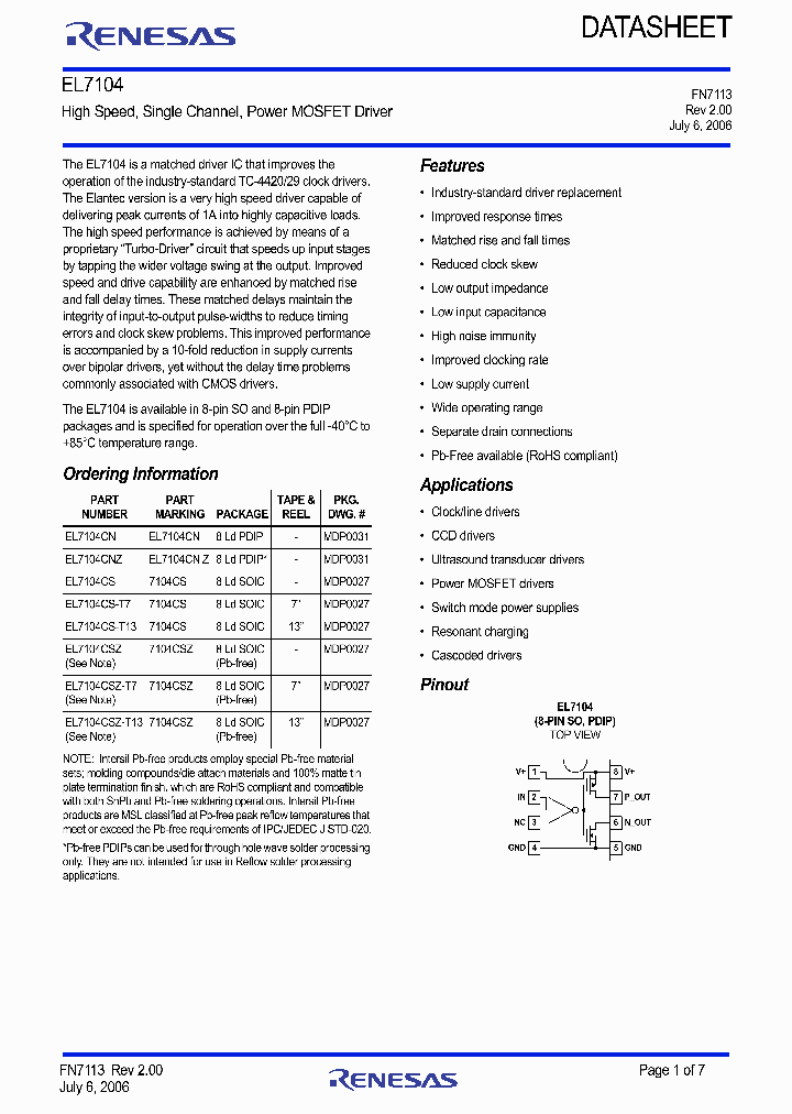 EL7104CNZ_9011485.PDF Datasheet