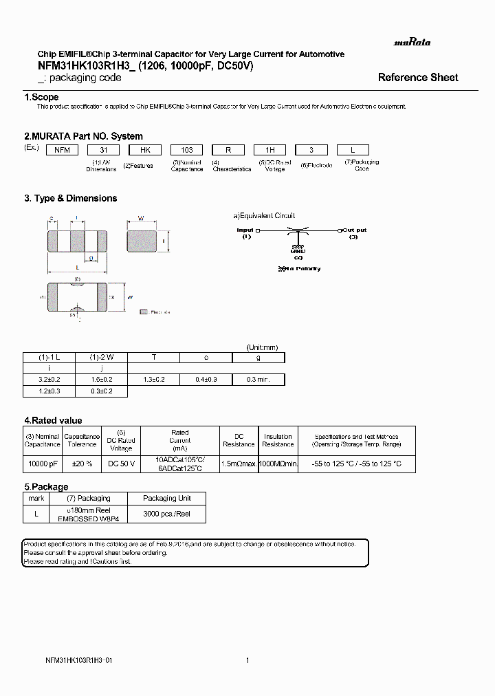 NFM31HK103R1H3_9011536.PDF Datasheet