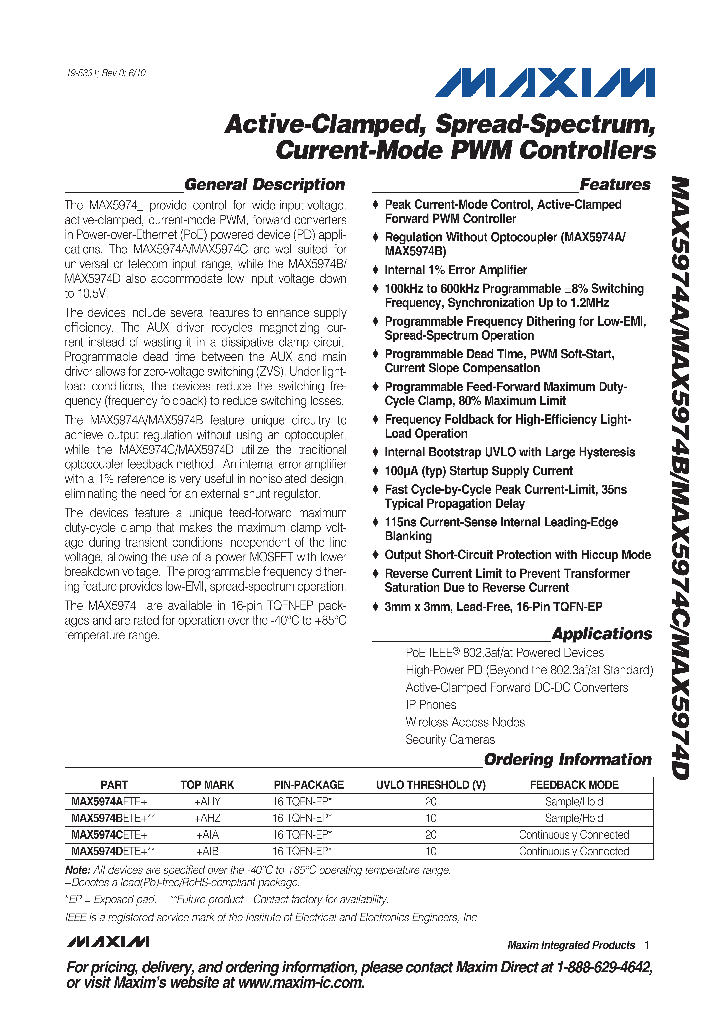 MAX5974BETE_9012219.PDF Datasheet