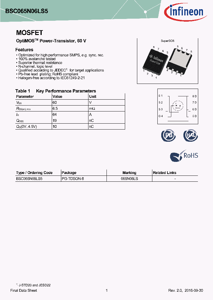 BSC065N06LS5_9012992.PDF Datasheet