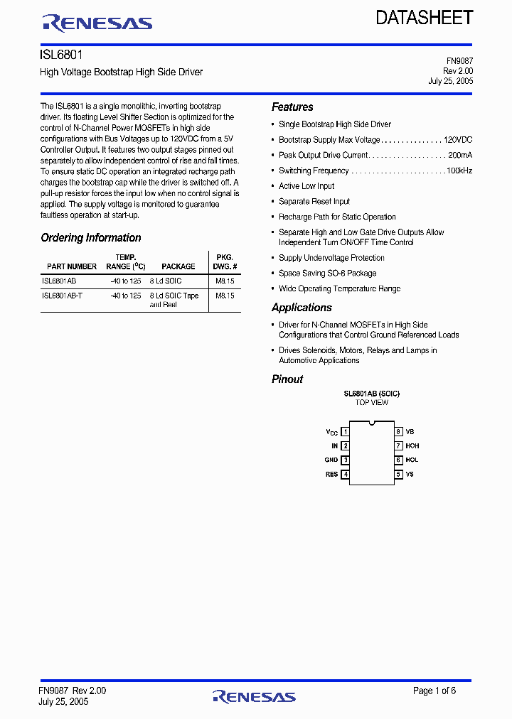 ISL6801AB_9013535.PDF Datasheet