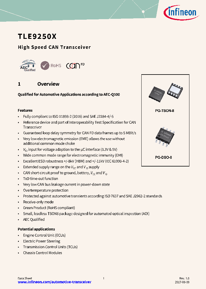 TLE9250X_9014622.PDF Datasheet