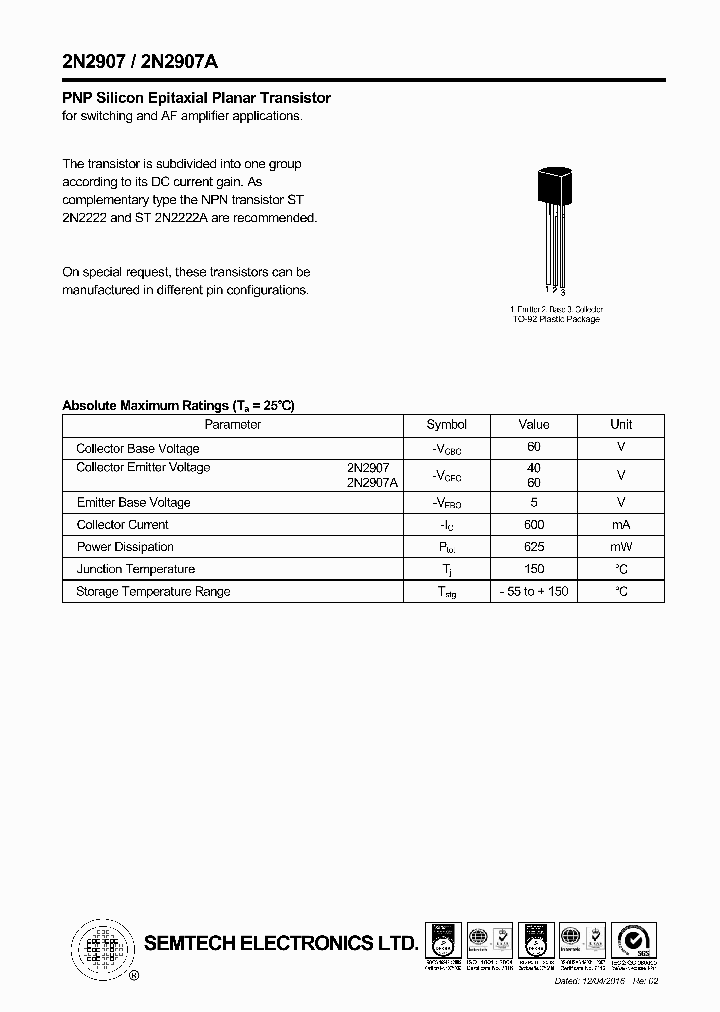 2N2907_9015086.PDF Datasheet