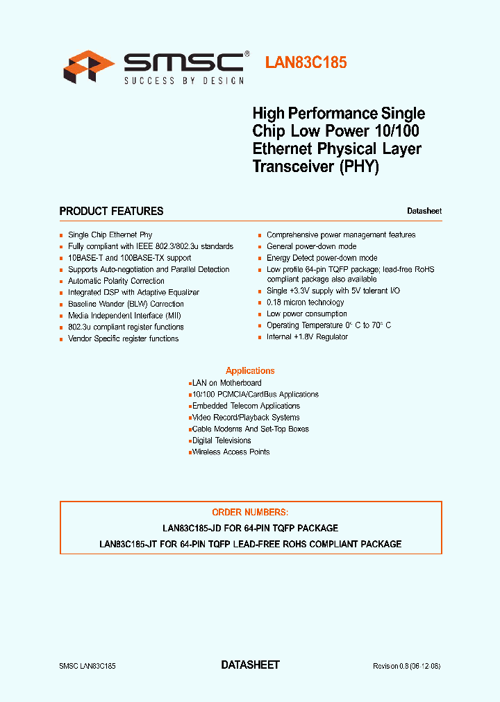 LAN83C185_9015534.PDF Datasheet