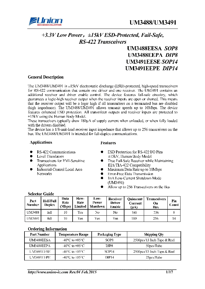 UM3488EEPA_9015665.PDF Datasheet