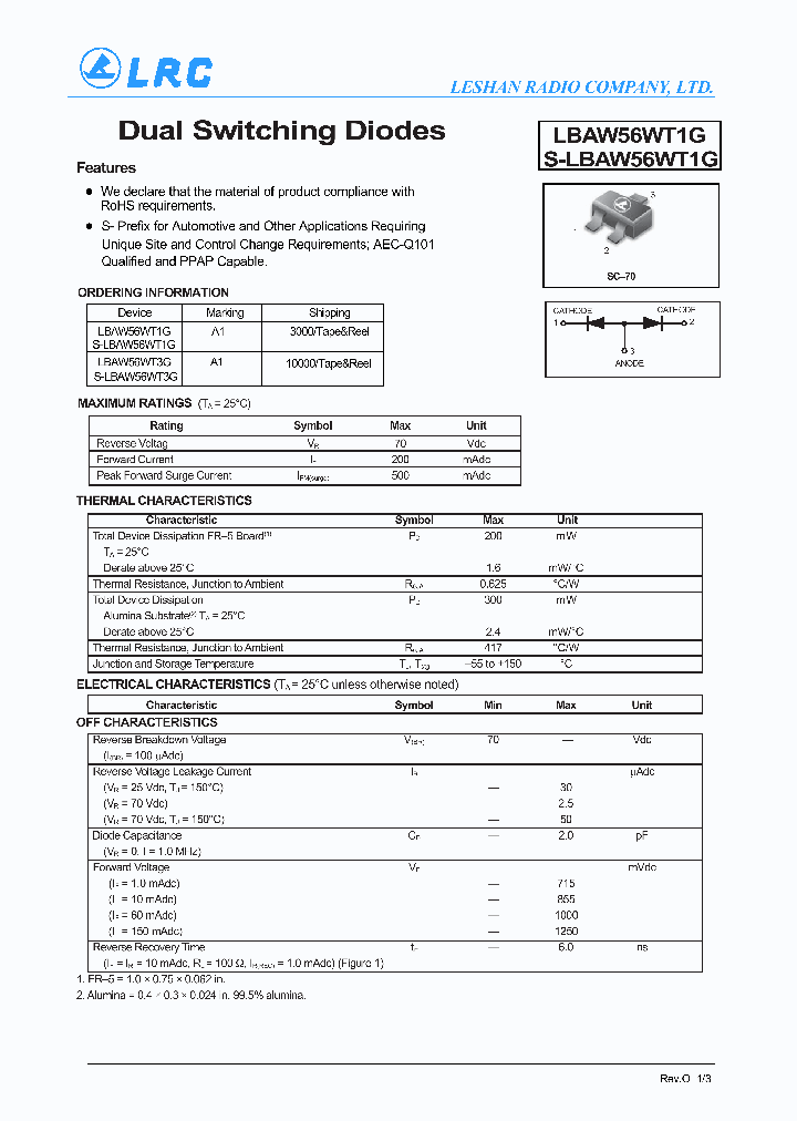 LBAW56WT1G-15_9015754.PDF Datasheet