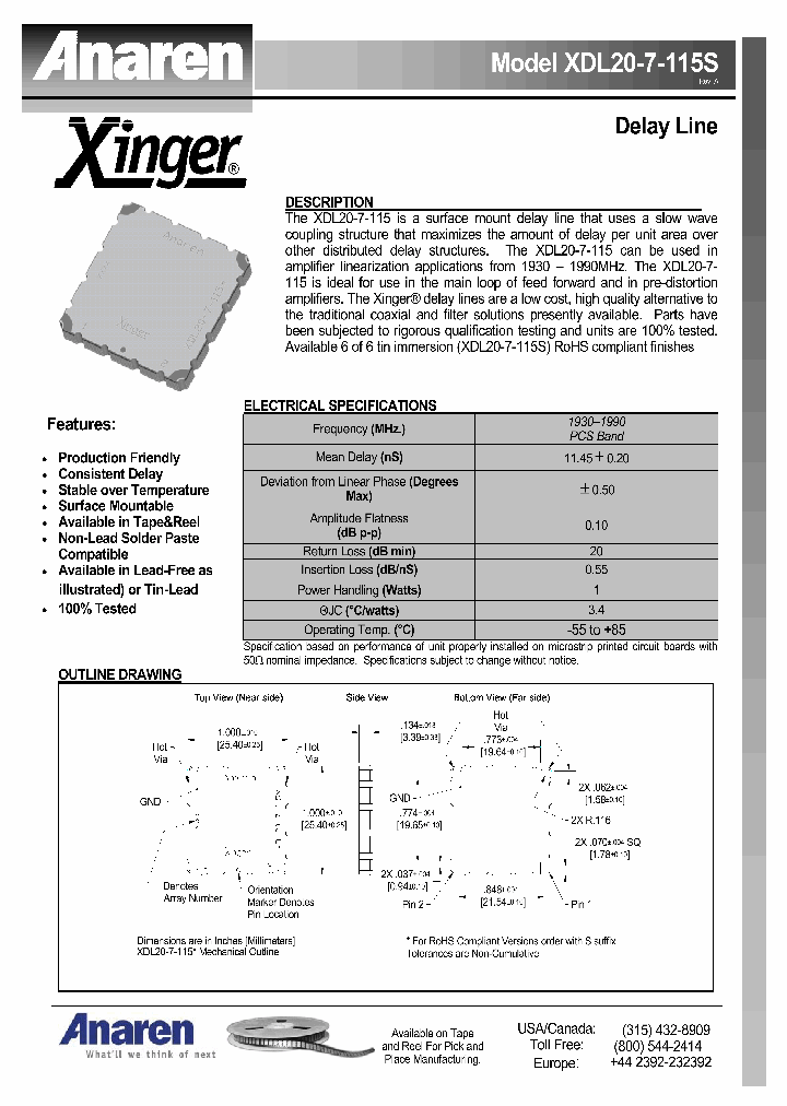 XDL20-7-115S_9015983.PDF Datasheet