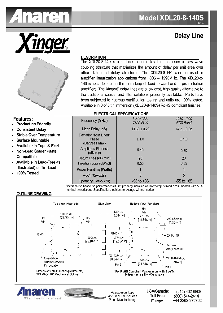 XDL20-8-140S_9015984.PDF Datasheet