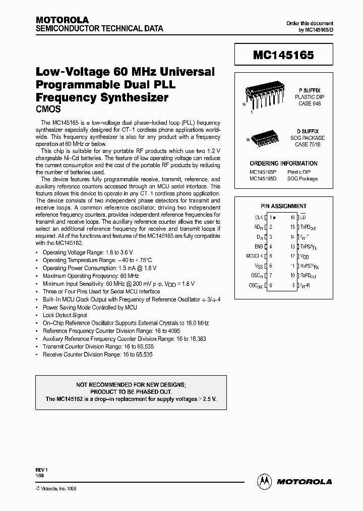 MC145165_9016210.PDF Datasheet