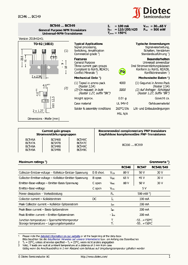 BC546A_9017334.PDF Datasheet