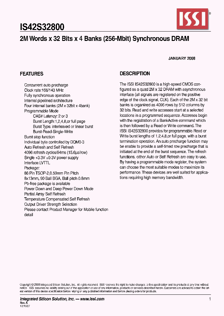 IS42S32800-7BLI_9019195.PDF Datasheet