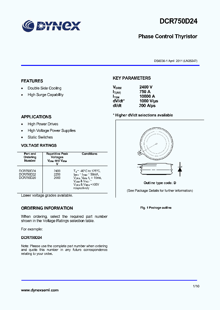 DCR750D22_9020375.PDF Datasheet