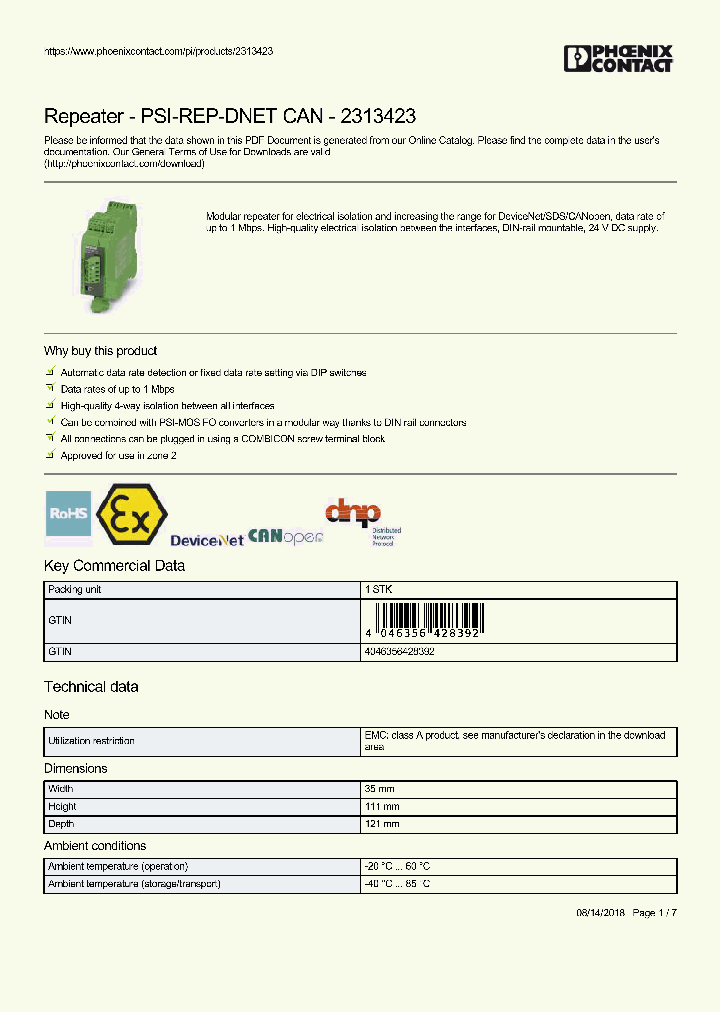 PSI-REP-DNET-CAN_9020661.PDF Datasheet