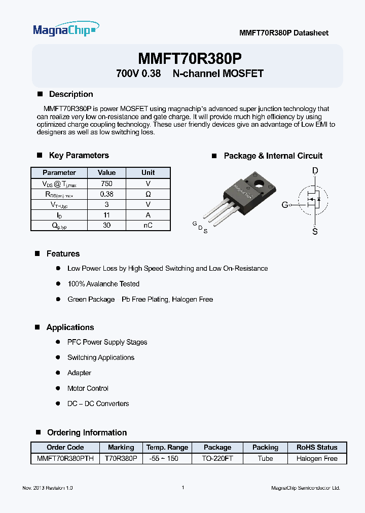 MMFT70R380PTH_9021174.PDF Datasheet