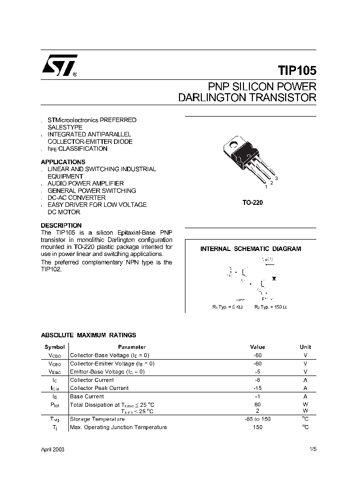 TIP105-03_9028998.PDF Datasheet