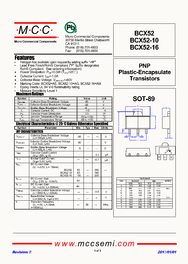 BCX52-16_9029439.PDF Datasheet
