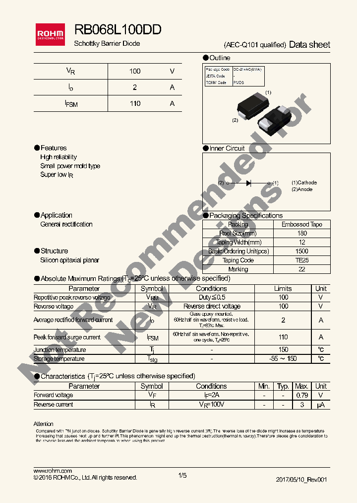 RB068L100DD_9031869.PDF Datasheet