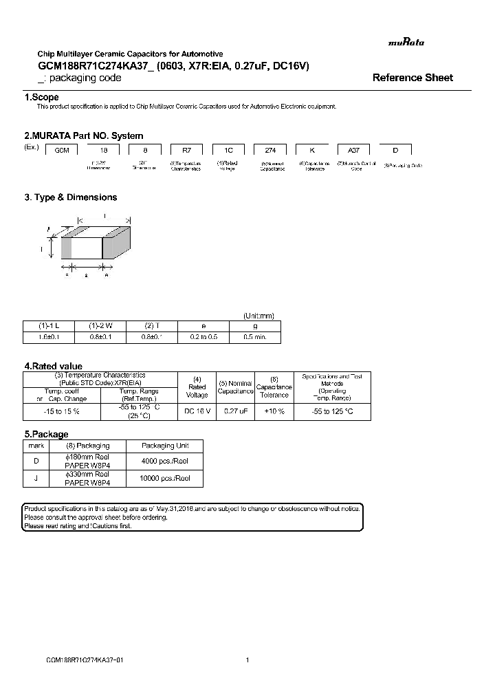 GCM188R71C274KA37_9032707.PDF Datasheet