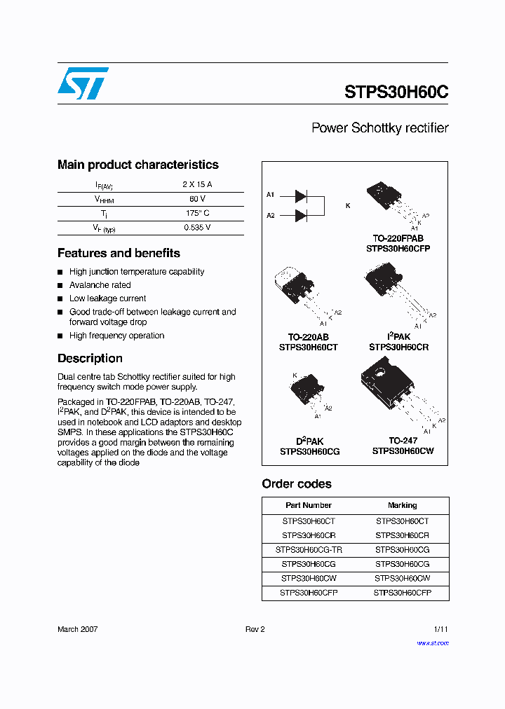 STPS30H60C_9035143.PDF Datasheet