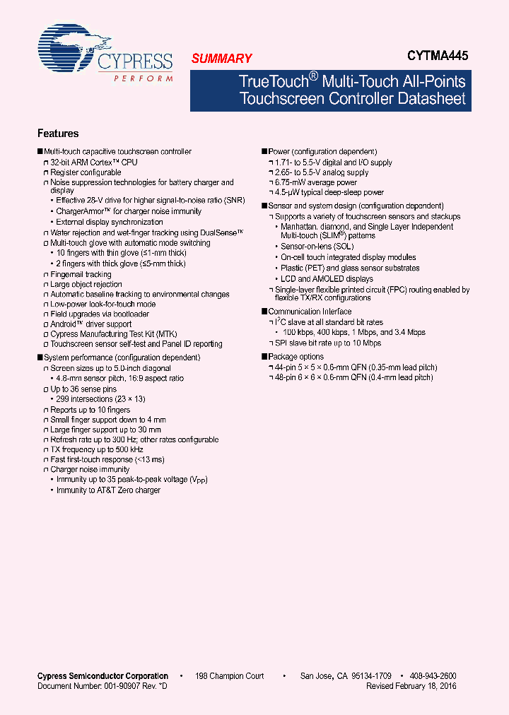 CYTMA445_9035892.PDF Datasheet