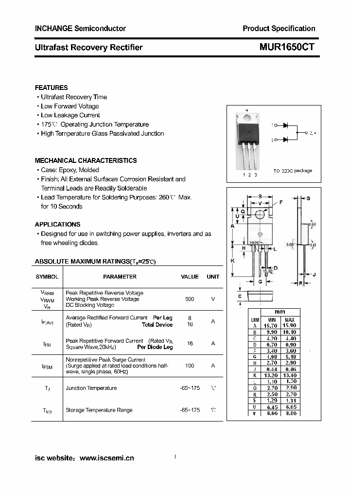 MUR1650CT_9036201.PDF Datasheet