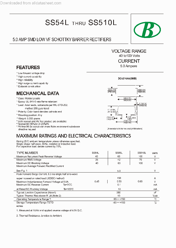 SS510L-5A-100V-DO-214AA_9038559.PDF Datasheet