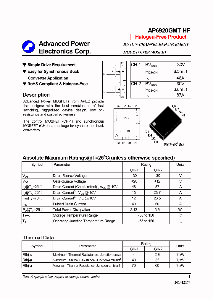 AP6920GMT-HF-16_9039566.PDF Datasheet