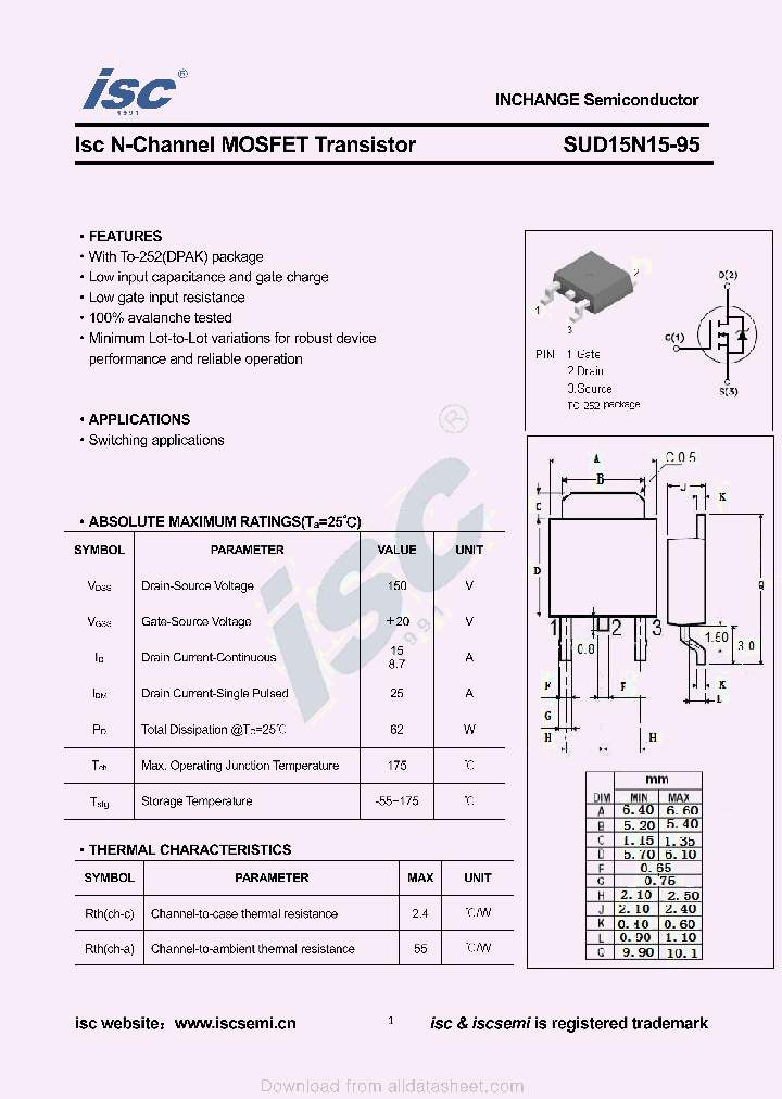 SUD15N15-95_9040838.PDF Datasheet